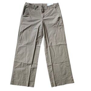 NWT American Eagle Stretch Mid-Rise Stovepipe Women's Pants SZ 8 Khaki Casual